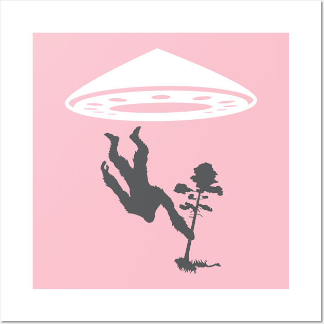 Yeti Abduction Wall Art by justSVGs